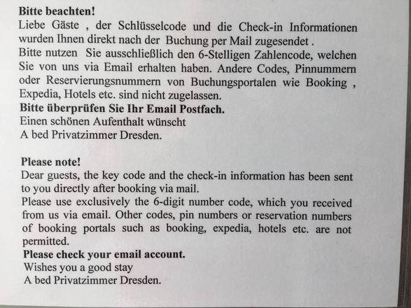 A bed Privatzimmer Dresden - Nichtraucherpension, Dresden