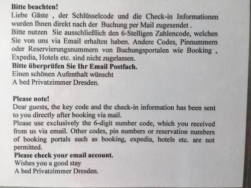 A bed Privatzimmer Dresden - Nichtraucherpension, Dresden